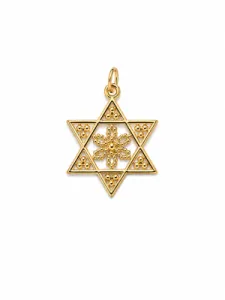 Estrella de David en Oro Amarillo 18k