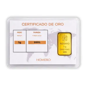 Oro 24 kilates 5 gramos