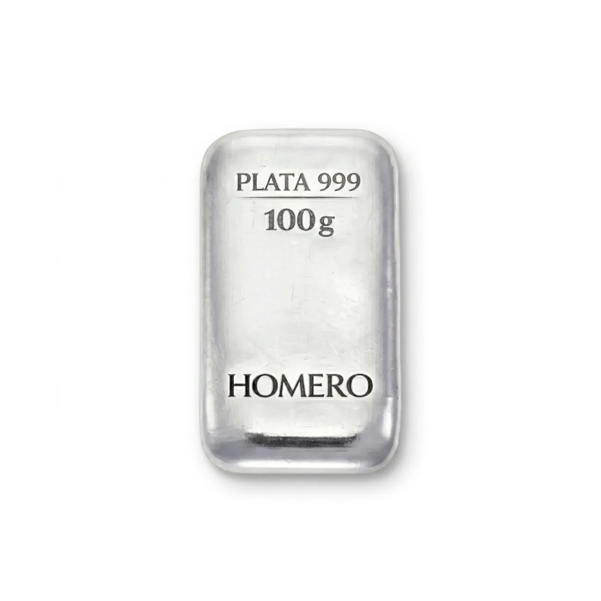 Lingote de plata 100g